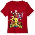 Power Rangers Little Boys' Toddler Short Sleeve T-Shirt, Red, 3T