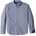 Nautica Men's Classic Fit Stretch Solid Long Sleeve Button Down Shirt, Indigo, Small