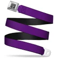 Buckle-Down Seatbelt Buckle Belt, Purple, X-Large, 32 to 52 Inches Length, 1.5 Inch Wide