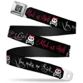 Buckle-Down Seatbelt Buckle Belt, Angry Girl, Mad As Hell and You Make Me Sick, X-Large, 32 to 52 Inches Length, 1.5 Inch Wide