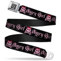 Buckle-Down Seatbelt Buckle Belt, Angry Girl Black/Pink, X-Large, 32 to 52 Inches Length, 1.5 Inch Wide