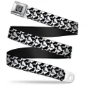Buckle-Down Seatbelt Buckle Belt, Mud Flap Girl Diamonds Black/White, Regular, 24 to 38 Inches Length, 1.5 Inch Wide