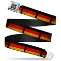 Buckle-Down Seatbelt Buckle Belt, German Flag Distressed, Regular, 24 to 38 Inches Length, 1.5 Inch Wide