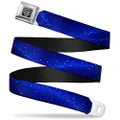 Buckle-Down Seatbelt Buckle Belt, Galaxy Arch Blue/White, Regular, 24 to 38 Inches Length, 1.5 Inch Wide
