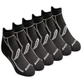 Saucony Men's Bolt Rundry Performance No-Show Multi-Pack Socks, Black Assorted (6 Pairs), X-Large