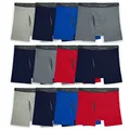 Fruit of the Loom Men's Coolzone Boxer Briefs, Moisture Wicking & Breathable, Assorted Color Multipacks, 12 Pack - Assorted Colors, Small