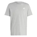 adidas Sportswear Essentials Single Jersey Embroidered Small Logo T-Shirt, Grey, M