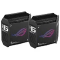 ASUS ROG Rapture GT6 Tri-Band WiFi 6 Mesh System [2Pack] – for Home & Gaming, Smart Antenna, Covers up to 5,800sq ft, Triple-Level Game Acceleration, Free Internet Security, 2.5G Ethernet Port, Black