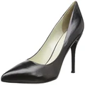 Nine West Womens Flax Pointed Toe Pump, Black Leather, 8