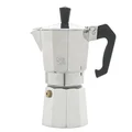 Home Aluminium Caldo Caffe Moka Coffee Maker, 3 Cup Capacity, Grey