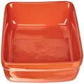 Home Square Ceramic Baking Dish 22 cm Size, Orange