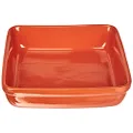 Home Square Ceramic Baking Dish 22 cm Size, Orange