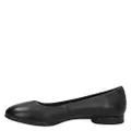 Ecco Women's Anine Ballerina Dress Shoes, Black Calf, 8-8.5 US