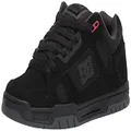 DC Men's Stag Skate Shoe, Black Grey red, 45.5 EU