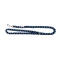Dingo Braided and Extended Dog Lead for Daily Use, Easy Attaching, Blue and Black 10318