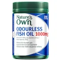Nature's Own Odourless Fish Oil 1000mg Capsules 200 - Naturally Derived Omega-3 - Supports Brain Function & Eye Health - Maintains Heart Health, General Health & Wellbeing