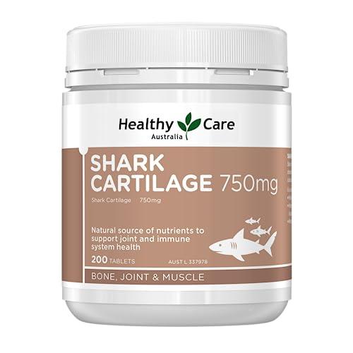 Healthy Care Shark Cartilage Tablets - Premium Dietary Supplement for Joint & Immune Support - Sugar-Free - 200 Tablets