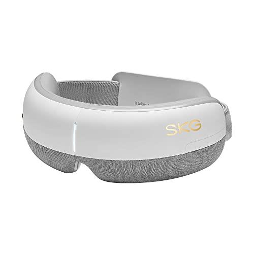 SKG E3-EN Eye Massager - Shiatsu Massage Technology, 5 Massage Modes, Wireless - White