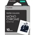 Instax Fujifilm Square Film, Monochrome (10 Pack)