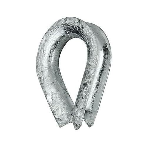 Romak 86725 Wire Rope Thimble, Galvanised, 8 mm Size