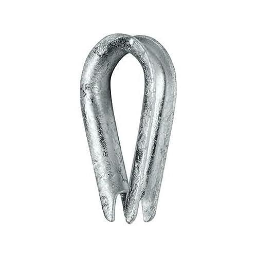 Romak 86715 Wire Rope Thimble, Galvanised, 6 mm Size