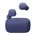 Yamaha TW-E3C True Wireless Earbuds with Multipoint Connectivity, Long Battery Life and Listening Care, Blue