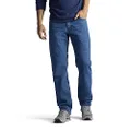 Lee Mens Regular Fit Straight Leg Jeans Jeans - Blue - 42W x 36L