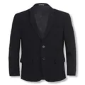 Calvin Klein Boys' Bi-Stretch Blazer Suit Jacket, 2-Button Single Breasted Closure, Buttoned Cuffs & Front Flap Pockets, Navy, 14