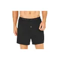 Perry Ellis Men's Luxe Solid Boxer Shorts, Black, Large