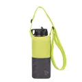 Travelon Packable Water Bottle Tote, Lime Gray, Packed 3.25 x 4.25 x .75, Travelon Packable Water Bottle Tote