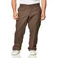 Dickies Men's Regular Straight Flex Twill Cargo Pant, Mushroom, 38W x 34L