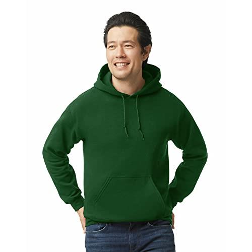 Gildan Men's Fleece Hooded Sweatshirt, Style G18500 Forest Green