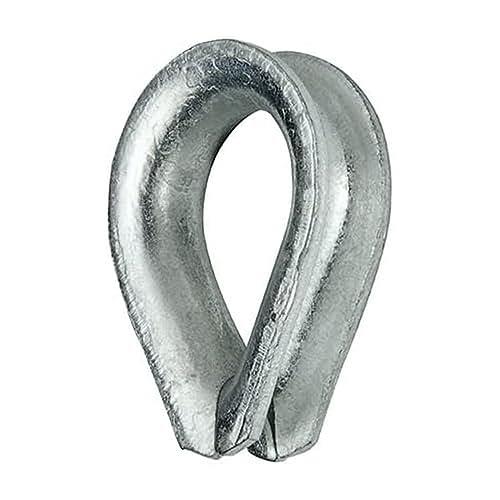 Romak 86735 Wire Rope Thimble, Galvanised, 10 mm Size