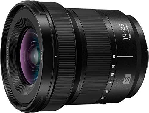 Panasonic LUMIX S Series Camera Lens, 14-28mm F4-5.6 Ultra Wide-Angle Zoom Lens, L-Mount with Macro Capability, (S-R1428GC)