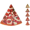 Home Melamine Triangular Pizza Plate 6-Pieces Set, 22 cm x 22 cm Size