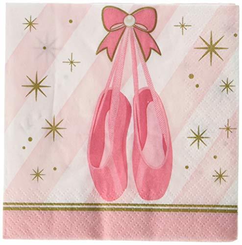 Creative Converting Twinkle Toes Beverage Napkins, 16 Pieces