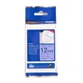 BROTHER Genuine TZe-FA53 Fabric Iron-on Tape, Blue on Blue Fabric, 12mm x 3m