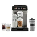 De'Longhi Eletta Explore ECAM450.86.T, Automatic Coffee Machine, Hot & Cold Automatic Milk Frothing, Cold Brew, Iced Coffee, Over 50 Recipes, Integrated Grinder, Travel Mug, Wi-Fi, Titanium