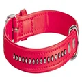Dingo Glamour Dog Collar with Crystals Decorative Handmade for Modern Dog Red 13940