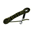 Dingo Dog Training Leash to Seek Scents, Guardwork, Tracking, Nosework and Retrieve, Handmade Lead Without a Handle, Black and Yellow 12841