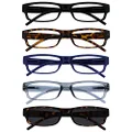 The Reading Glasses Company Black Brown Blue Grey Readers With Sun Reader Value 5 Pack Mens Womens RRRRS32-12372 +2.00