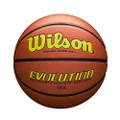 WILSON Evolution Game Basketball, Yellow, Intermediate Size - 28.5"