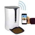 Koolatron Lentek 6L WiFi Automatic Cat Feeder, Programmable Pet Feeder with 720p HD Video, 2-Way Audio, Dog Food Dispenser, Portion Control, Free App for iPhone and Android Smartphone