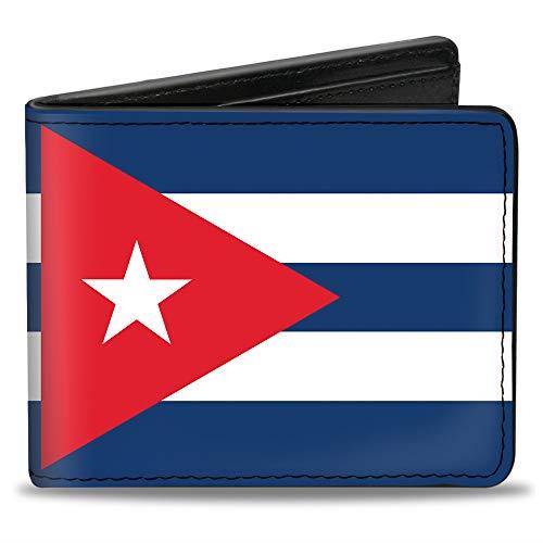 Buckle-Down Bi-Fold Wallet, Cuba Flags