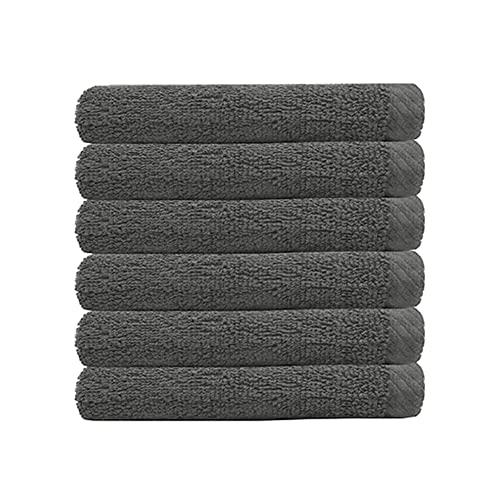 Chateau 6pack Face Washer 33x33cm Charcoal