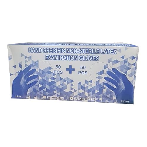 Hand Specific White Latex Gloves Powder Free