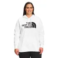 The North Face Women's Half Dome Pullover Hoodie Sweatshirt, TNF White/TNF Black, X-Large