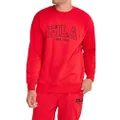 Fila Unisex Classic Sweatshirt, Red, XX-Small US