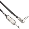 Fender Hendrix Voodoo Child Coiled Instrument Cable, Straight/Angle, Black, 30ft