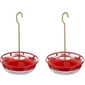 Aspects HummZinger Highview Hanging Hummingbird Feeder - 429, Red,12 oz (Pack of 2)